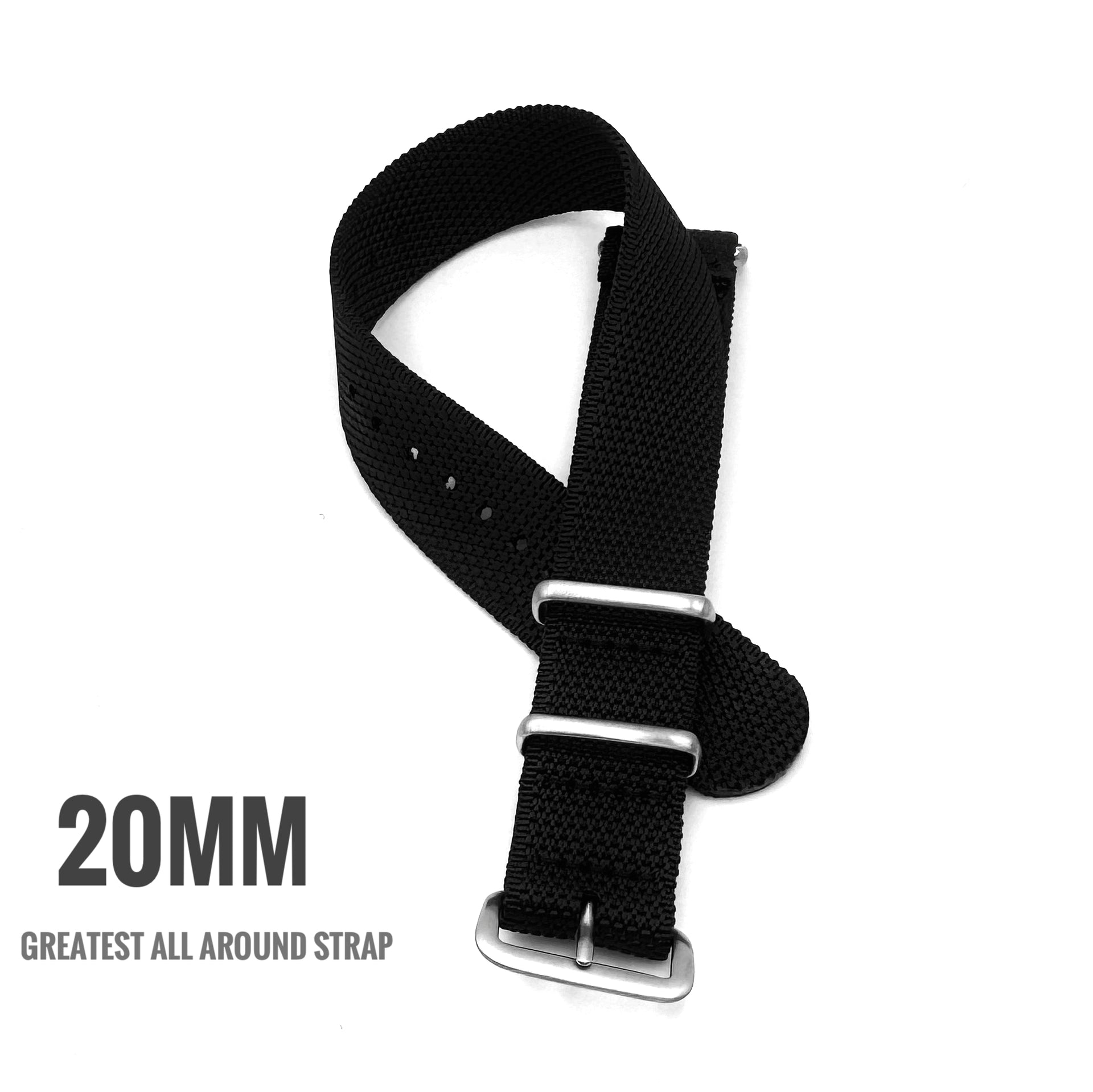 All-New Military Dive Watch Straps, Amazing Weave, 4 Colors - 20mm - Seals Watch Co