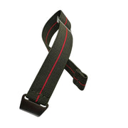 Army Green Elastic Parachute Watch Band with Single Red Stripe