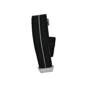 Parachute Style Elastic Dive Strap - No Pass - Black With White Stripe - Seals Watch Co