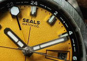 Seals Land // Sea GMT: 38mm Miyota 9075 True GMT Watch - Seals Watch Co