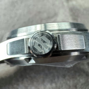 Signed Circular Brushed Crown of the Land // Sea Classic 316 Stainless Steel Case