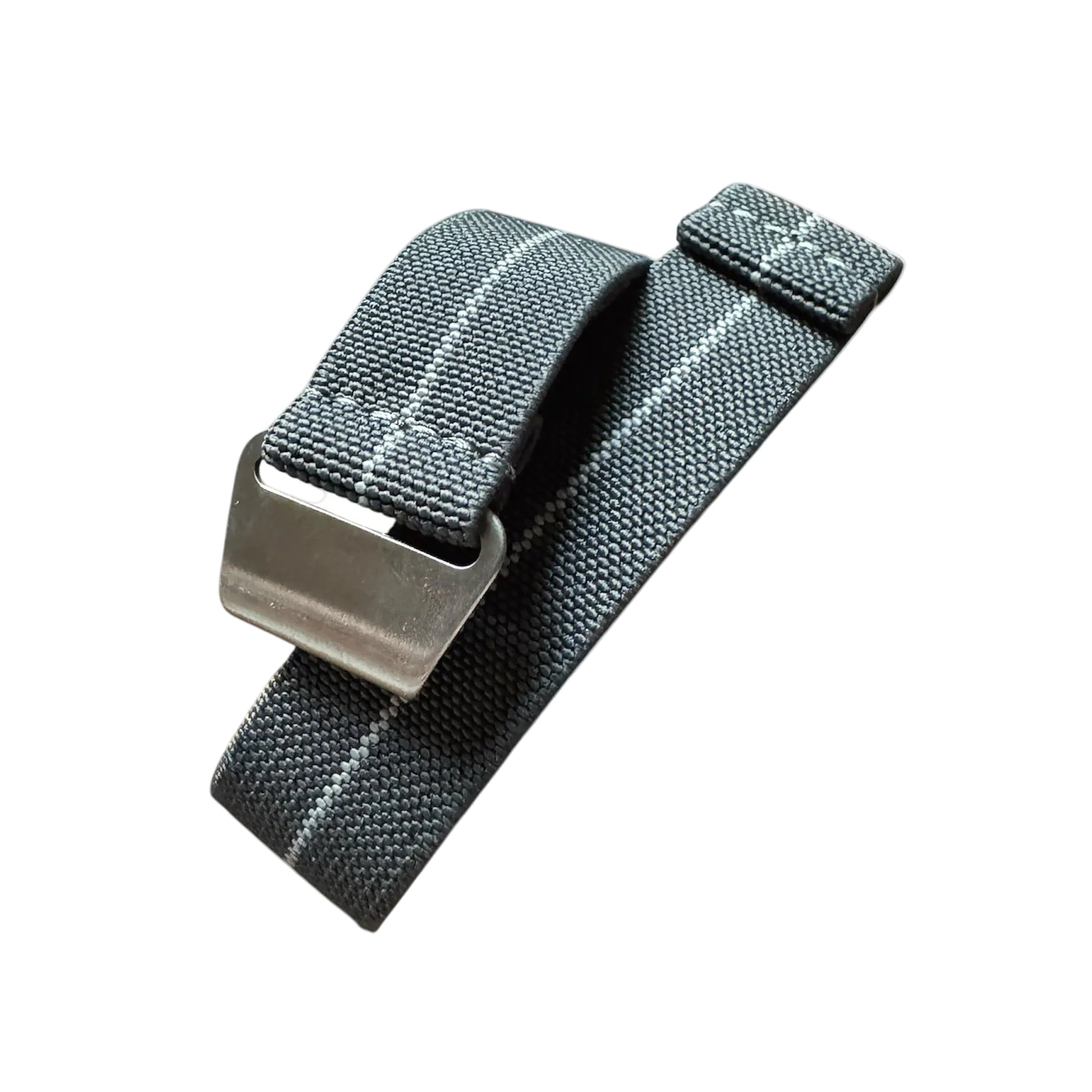 Gray with Single White Stripe Parachute Watch Band from Seals Watch Company in USA