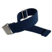 Parachute Style "No Pass" Elastic Watch Straps - Solid Navy Blue - Seals Watch Co