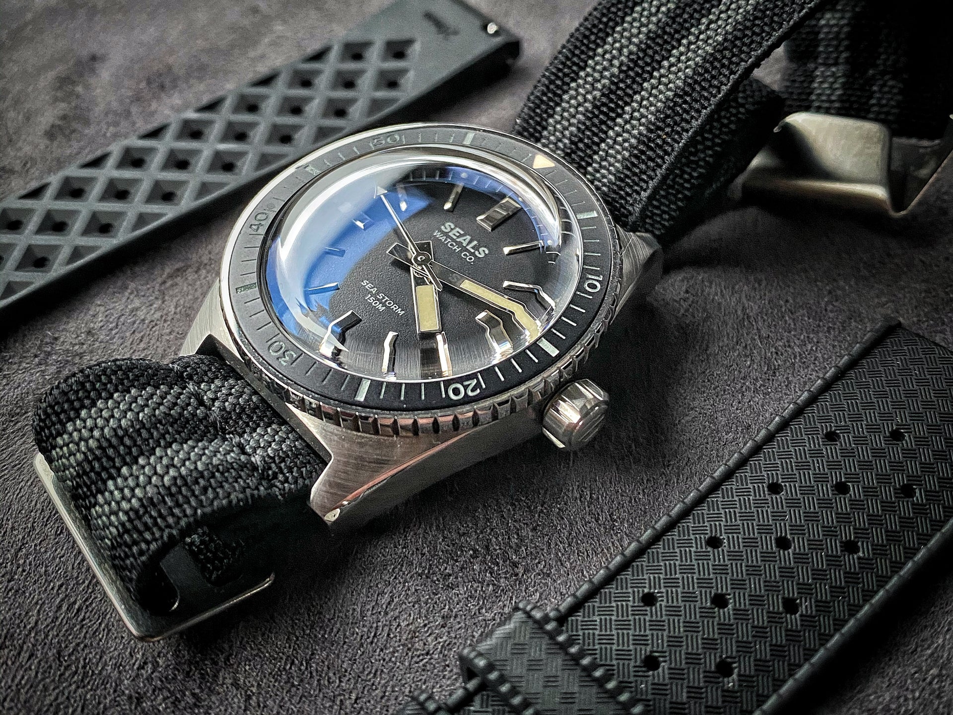 "Sea Storm" Dive Watch - Limited Run Skin Diver - No Date Reveal - Seals Watch Co