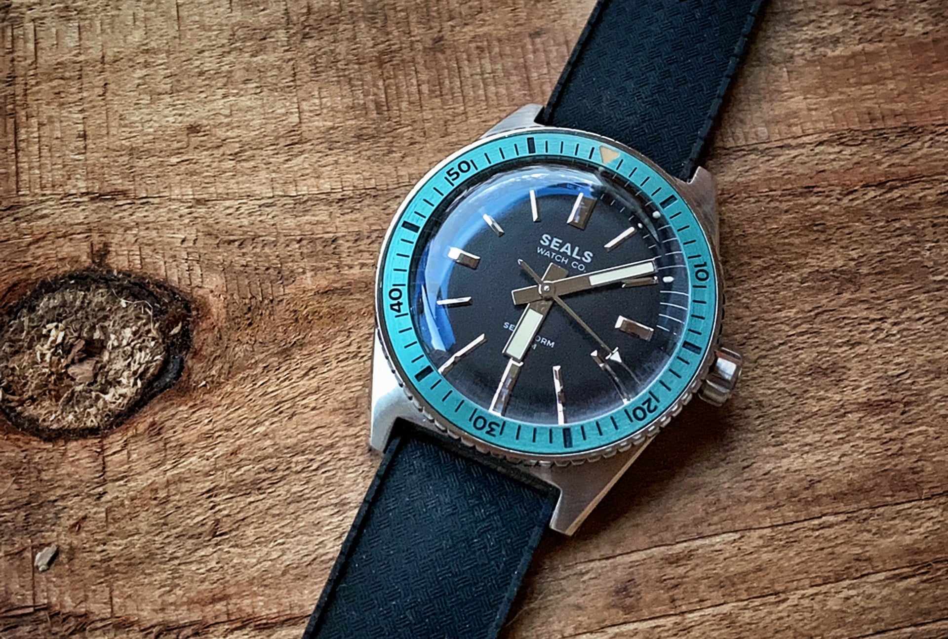 "Sea Storm" Dive Watch - Limited Run Skin Diver - With Date - Seals Watch Co
