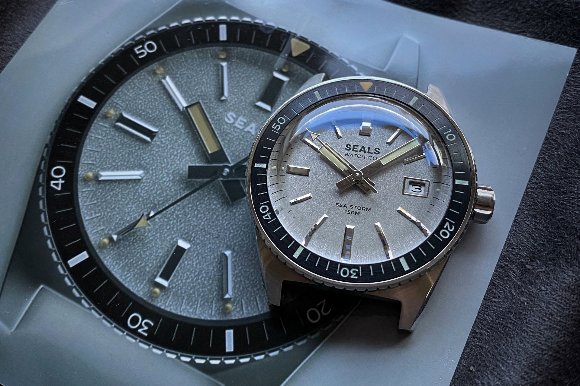"Sea Storm" Dive Watch - Limited Run Skin Diver - No Date Reveal - Seals Watch Co