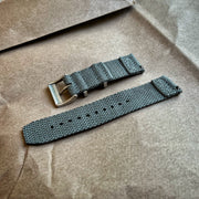 Two-Piece Divers Style Fog Gray Watch Strap, 22mm Watch Band - Seals Watch Co