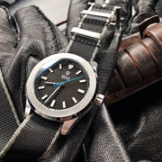 Dark Seal Automatic Sport Watch With Fixed Bezel - American Microbrand