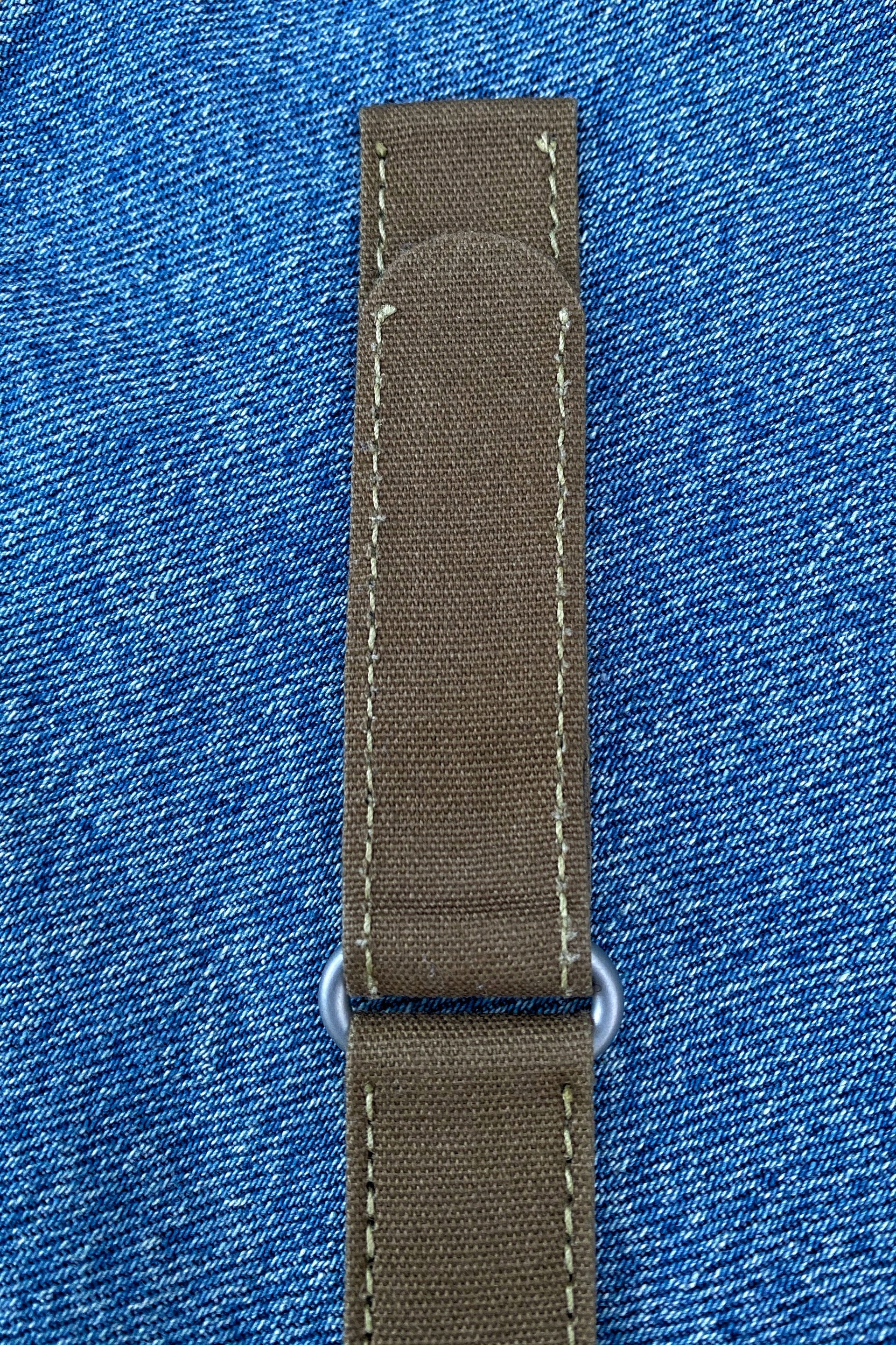 Sturdy Canvas Watch Strap with Hook & Latch System | 22mm - Seals Watch Co