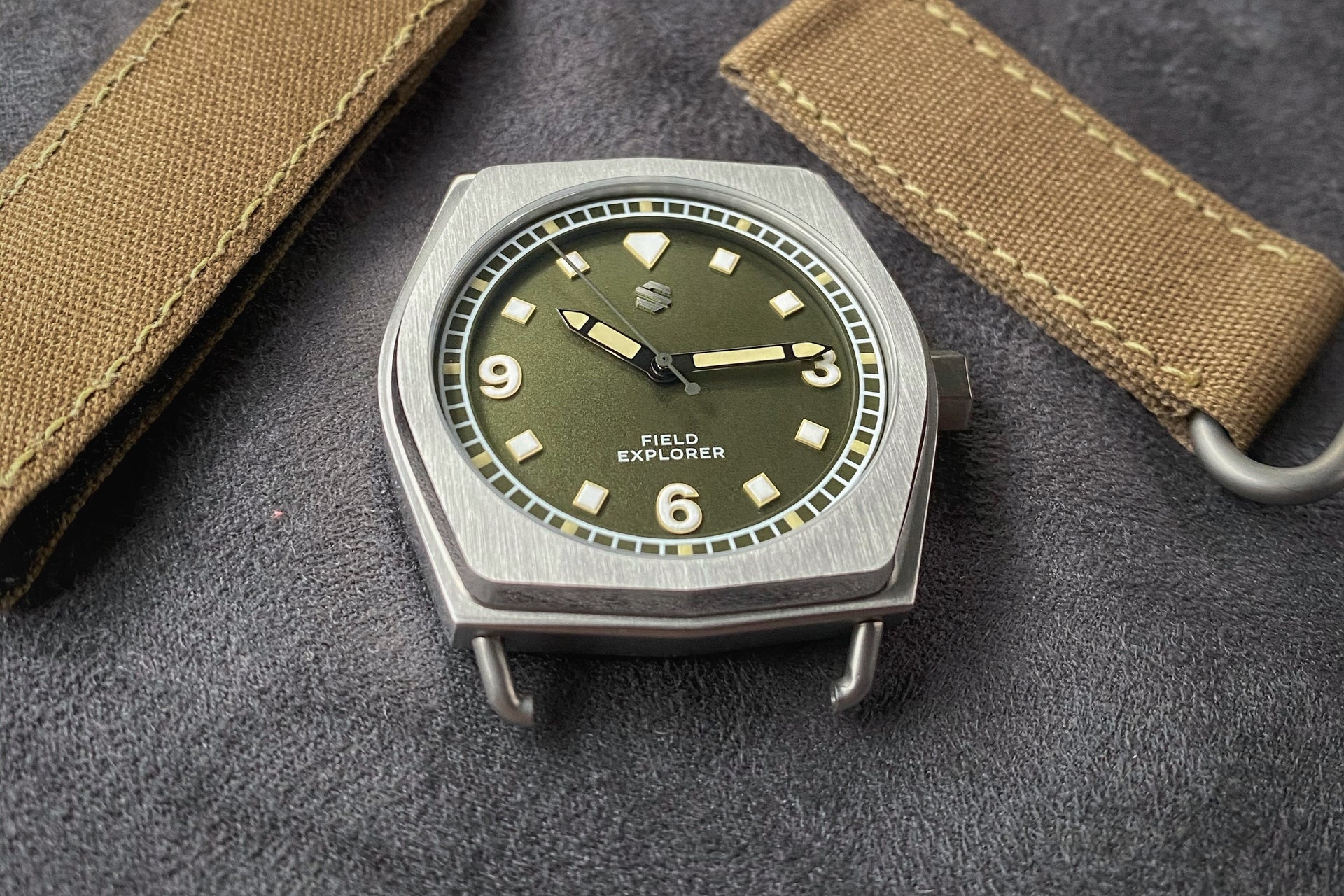 Sturdy Canvas Watch Strap with Hook & Latch System | 22mm - Seals Watch Co