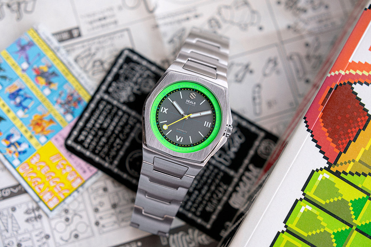 Model A.5 Automatic Wrist Watch - Acid Green - American Microbrand